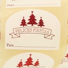 ETIQUETAS FELICES FIESTAS 500UNI