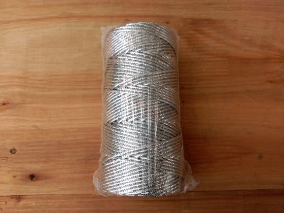 CORDON METAL PLATA 4MMX100M