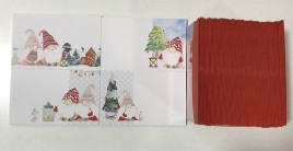 SOBRES Y TARJETAS GNOMI DI NATALE 7MMX11CM (100UNI)