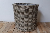 MIMBRE LAURA CYLINDER BASKET NATURAL Ø45X45H