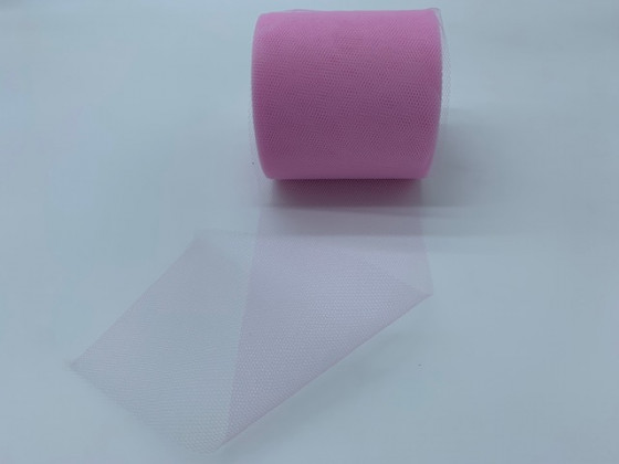 CINTA TULLE 100MM X 50M ROSA