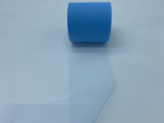 CINTA TULLE 100MM X 50M AZUL CIELO