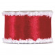 CINTA SANTA CLAUS 63MMX10M ROJO/BLANCO