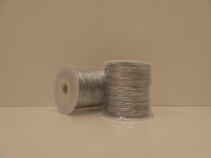 CORDON METAL PLATA 1.5MM X 100YDS