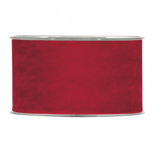 CINTA DOUBLE VELVET 63MMX7MT ROJO